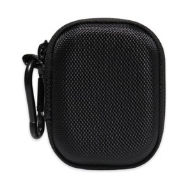 CaseSack Case for JLab Go Pop+,Go Air Pop, Air, Air Tones+/ Tones, JBuds Mini True Wireless Earbuds, Compact Organizer for The Charger case and Charger Cord (Black)
