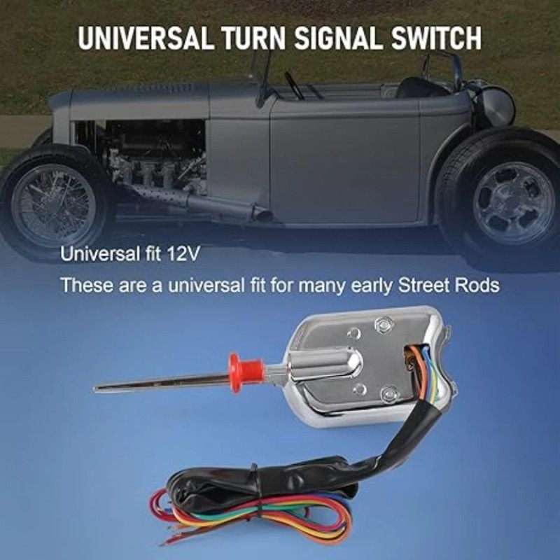 NoBrand New Chrome 12V Universal Street Hot Rod Turn Signal