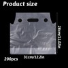 200 Pack Clear Drinking Bags Handle Drinking Packaging Poly Bag