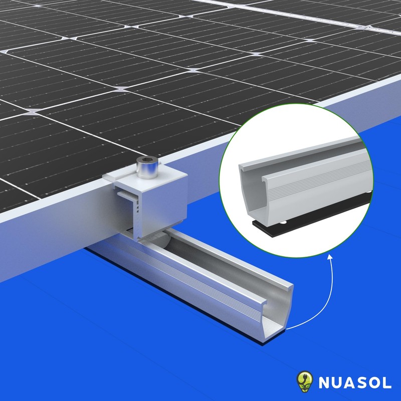 NuaSol Photovoltaic Trapezoidal Sheet Roof Mounting Kit Mounting Set Solar
