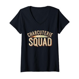 Womens Charcuterie Board Squad Charcuterie V-Neck T-Shirt