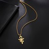 EUEAVAN Egyptian Cross Eye of Horus Pendant Necklace Key of