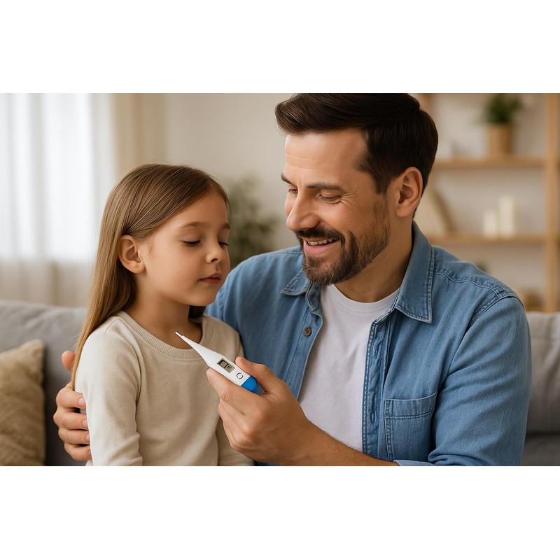 FARMADAR Termometro Digital Lcd Clinico Oral Axilar Tipo Pluma 5