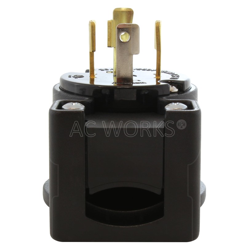 AC WORKS Elbow Male Plug with UL, C-UL Approval (NEMA