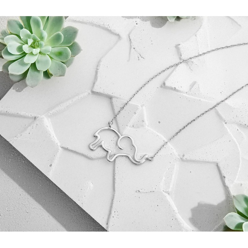 Sofia Milani - Women's Necklace 925 Silver Elephant Pendant, Sterling