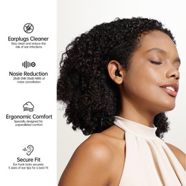 Welove Ultra-Comfy Ear Plugs with First-Ever Cleaner—Ear Plugs for Sleeping, Focus, Travel, and Noise Sensitivity | Hearing Protection | Customizable Fit | 28dB SNR (18dB NRR) Noise Reduction