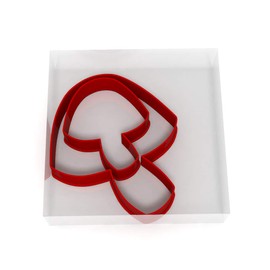 Mini/Small Mushroom Set of 2 Value Fondant Cutters Pair 3CM + 5CM