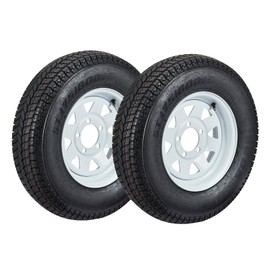 2PCS ST175/80D13 Tire, ST175 80D13 With 5 Lug On 4.5", ST175/80D13 Tire and Rim 5 Lug