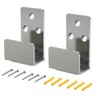 KSWLOR 2PCS Sturdy Stainless Steel Sliding Barn Door Floor Guide