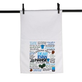 MNIGIU Musical Inspired Gift Musical Quote Gift Musical Dish Kitchen Towel for Theatre Fan (Hansen Towel)