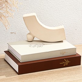 Cinnvoice Set of 2 Decorative Books Boxes, Faux Books for Decoration Stacked Books for Coffee Tables Decor Bookshelves Decor Home Decor, Fake Books Fashion Storage Boxes (Beige Brown)