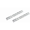 2-Piece for Silverado Badge Emblems in Chrome Shiny Glossy Finish