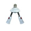 YCSSSD 360 Degrees Adjustable 2 in 1 E26/E27 Splitter Socket