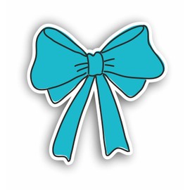 AMA SHOP PVC Sticker Shaped Blue Bow mod.2 | Sticker for Helmet, Motorcycle, Camper, Boat, Car, PC| autoTuning |