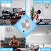 EZ-CHILL 16" Oscillating Wall Mount Fan with Remote Control, Timer,