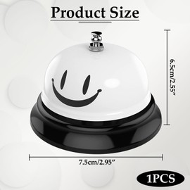 1 Stück Tischglocke,rezeptionsklingel,Tischklingel,Klingel,Rezeptionsklingel Mit Knackigem Klingeln,Handglocke Klein Tischglocke Anruf Bell Für Restaurant Küche Hotel Bars Service Haustier Party Weiß