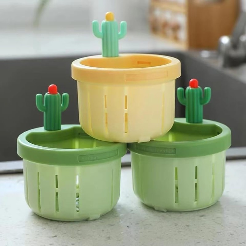 Kitchen Sink Strainer, 2024 Cute Cactus Kitchen Sink Drain Strainer,