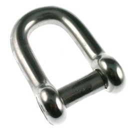 ARBO-INOX Shackle D Round Shackle Stainless Steel Forged 6 mm