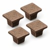 Evionlin 4 Pack(Square) Minimalist and High-End Chinese-Style Cabinet Door Handles