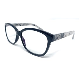 Incredible Bargains The Fancy Photochromic Reading Glasses, Transition Readers + 2.50 Black with Smoke