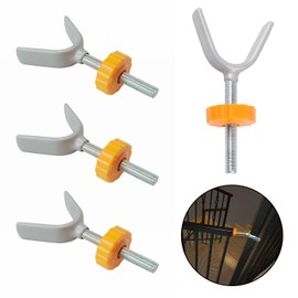 Pack of 4 Y-Spindle Stair Safety Gate Screws, M10 Baby Gate Screw Bolts, Stair Gate Screws Replacement, Pressure Screws Children's Gate, No Drilling, for Baby Gates, Pet Gates (Orange)
