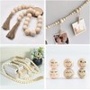 2 inch Wood Beads for Crafts, 32 Pack 50mm Diameter