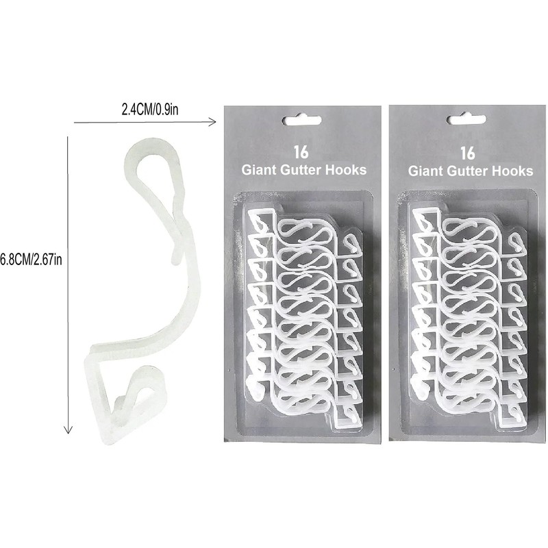 UKDeals Direct Gutter Hooks for Hanging Outdoor Christmas Xmas String