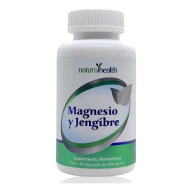 Magnesio Jengibre Cápsulas Natural Health