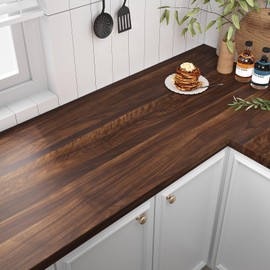 VEELIKE Large Size Natural Walnut Wood Contact Paper for Countertops Waterproof Peel and Stick 32''x354'' Brown Wood Wallpaper Removable Self Adhesive Wood Grain Contact Paper for Cabinets Desk Walls