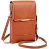 Touchscreen Phone Crossbody Wallet Women,Anti-Theft Leather Messenger Bag,RFID Block PU