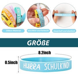 COLOFALLA Pack of 24 School Bracelets Finally School Child 2024 Party Bag First Day of School Gifts Boy Girl School Introduction Party Favours