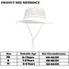QIYIENDIAN Baby Sun Hat Wide Brim Beach Bucket Hat for