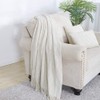 BOURINA Textured Solid Soft Sofa Throw Couch Cover Knitted Decorative