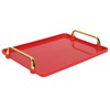 Decorative Tray Elegant Exquisite Texture Ergonomic Serving Tray with Handles