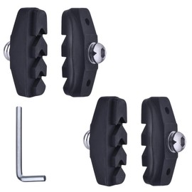 Road Bike Specific Brake Pads Fitted with Installation Tools C Type Brake Pads 50mm Black (2 Pairs (4 Pcs))
