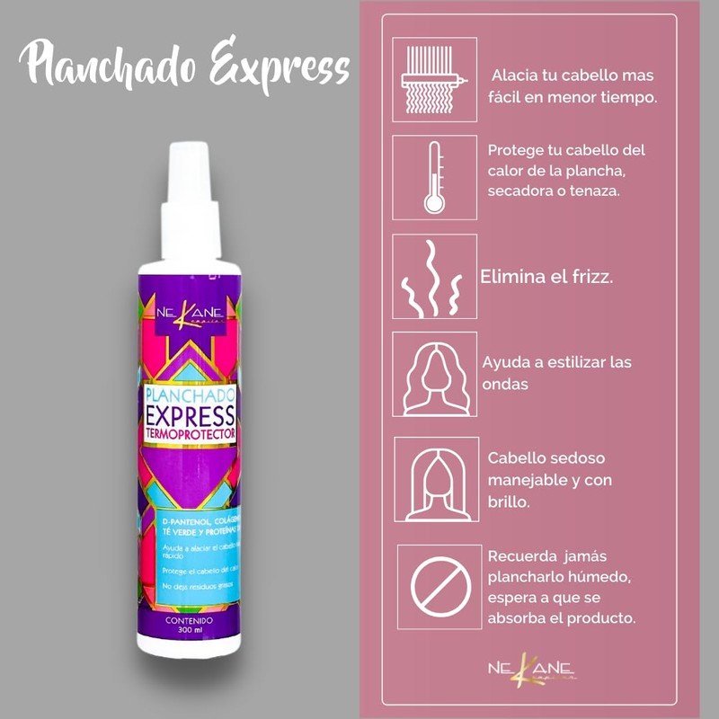 NEKANE Planchado Express Termoprotector - Heat Protectant for Hair 300