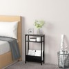 THUMEYE 7.1" Narrow Side Table for Small Spaces, 3 Tier