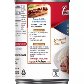 Campbell's 6 X Campbell's BEEF AU JUS Gravy 10.5oz Cans 6 Cans Earliest Best By Date 3/2026