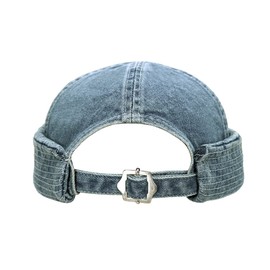 jerague Gorro de algodón sin borde ajustable para amantes de la calle, casual, sin visera, gorro de marinero, A-azul 2, Talla única