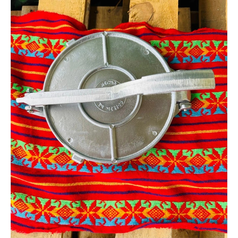 Gonzales Tortilla Press Manual 8in Aluminium. Tortilera Manual De Aluminum