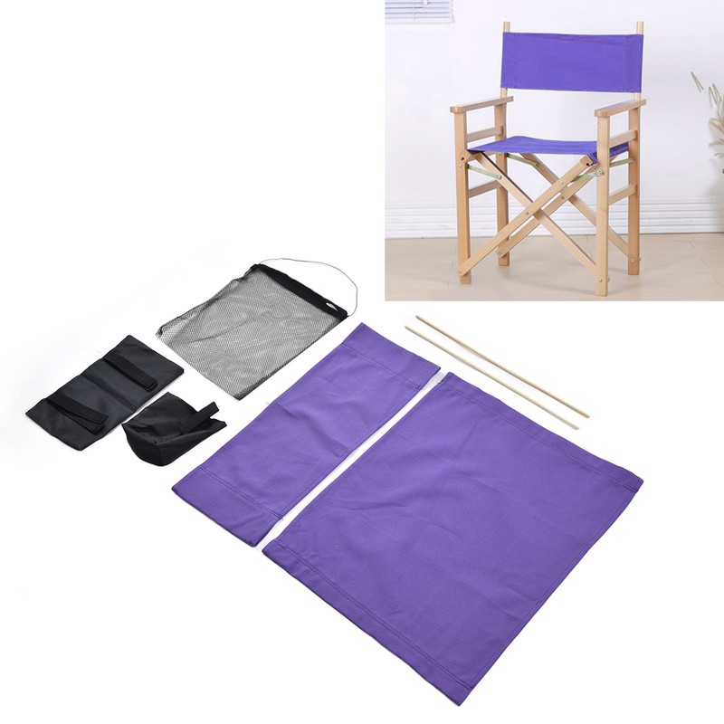 Director Chair Cover Replacement with Storage Bag Canvas Seat Chair