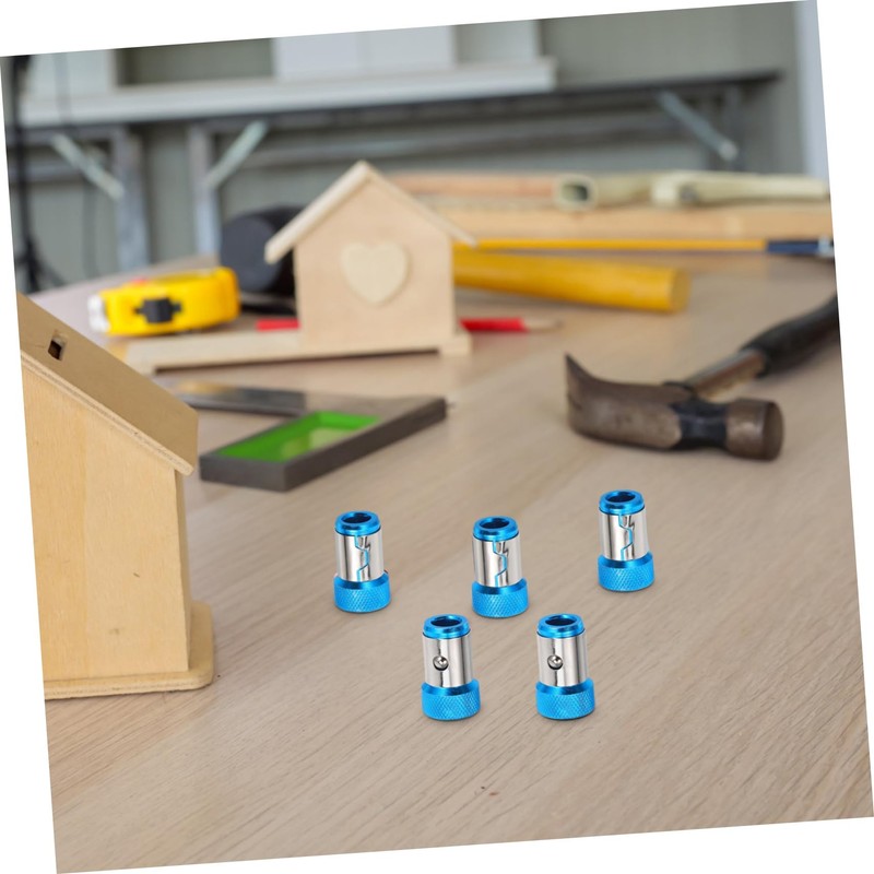 SHINEOFI 5pcs Magnetizer Screwdriver Bits Metal Screw Holder for Power