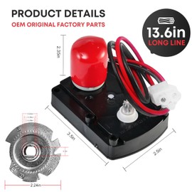 Tesidol 7286039 Water Softener Valve Motor with Pinion 7284964 Replaces Old Part Numbers: 7281291,7384691,7234731,7228900, WS26X10021,Fit for Softener Systems
