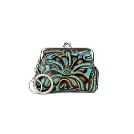 Patricia Nash Large Borse Coin Purse - Turquoise