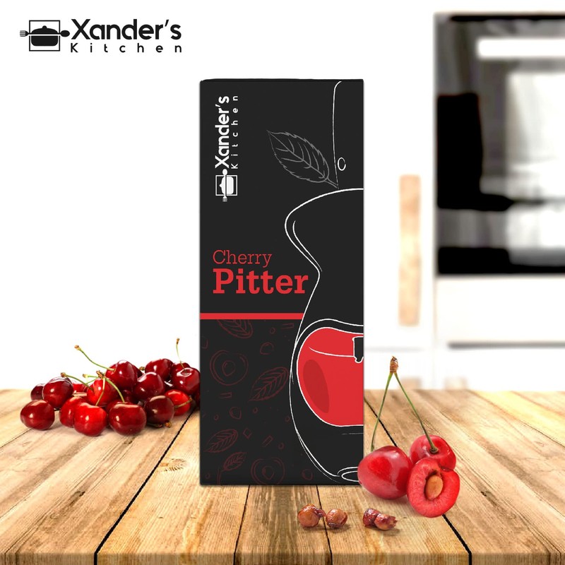Xander’s Kitchen Cherry Pitter – Manual Cherry Pitter Tool –