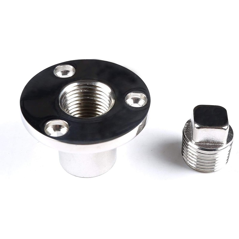 Mxeol Boat Garboard Drain Plug Marine Bilge Plug Kit Stainless