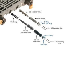 BuliBoao Transmission End Plug Kit, Transmission 3-4 Relay O-Ringed End Plug Kit for 4L60-E,4L65-E,4L70-E 77964-08K