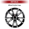 A ABSOPRO Hub Cap 63 mm Wheel Centre Caps Universal