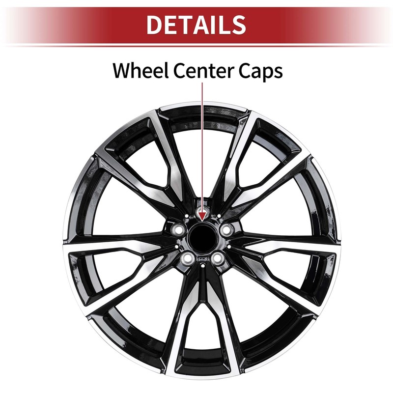 A ABSOPRO Hub Cap 63 mm Wheel Centre Caps Universal