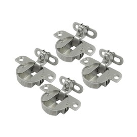 LIKERAINY 97 Degree Concealed Compact Frame Hinges for Furniture Cabinet Wardrobe Cabinet Door Zinc Die-Cast Nickel Plated Pack of 4